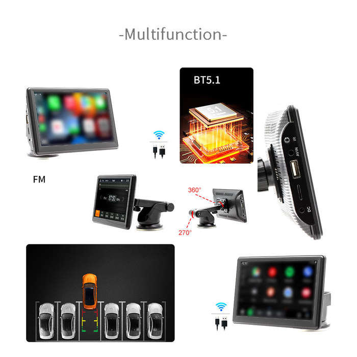 7in Multi-language Car BT MP5 Player Auto Multifunctional Car Audio and Video Player Auto Multi-medi