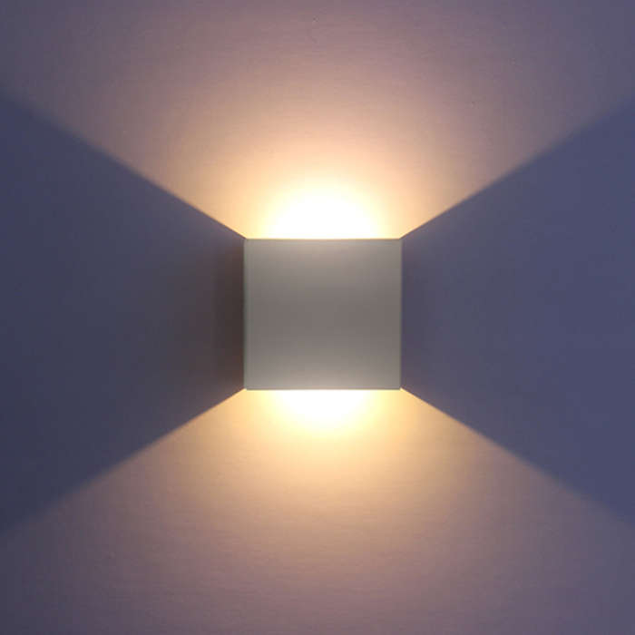 AC 85-265V 6W Cube LEDs Wall Sconces Light Modern COB Wall Lamp Mounted Lighting Fixtures for