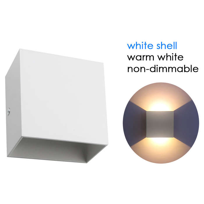 AC 85-265V 6W Cube LEDs Wall Sconces Light Modern COB Wall Lamp Mounted Lighting Fixtures for