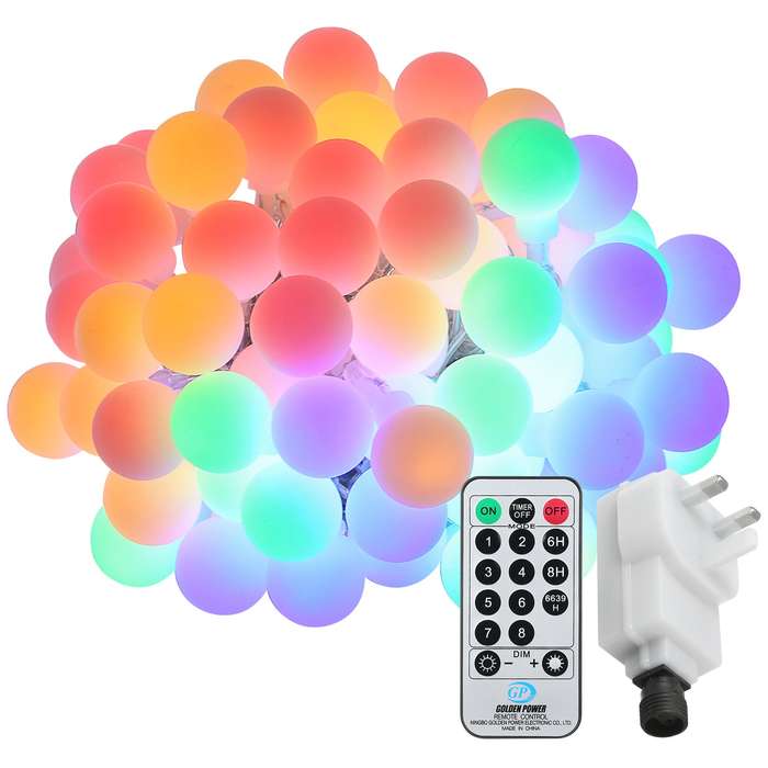 Neoglint Plug-in Globe String Lights 18m/59.06ft 150 LEDs Ball Fairy Light with Controller Co