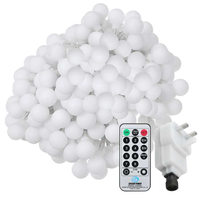 Neoglint Plug-in Globe String Lights 18m/59.06ft 150 LEDs Ball Fairy Light with Controller Co