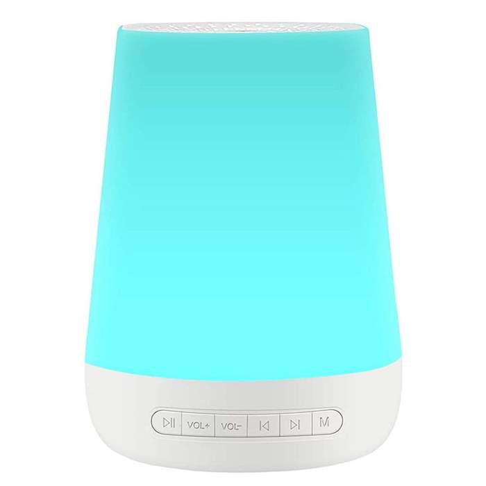 Desktop White Noise Machine Baby Sleep Sound Machine Colorful Night Lights 28 Soothing Sounds