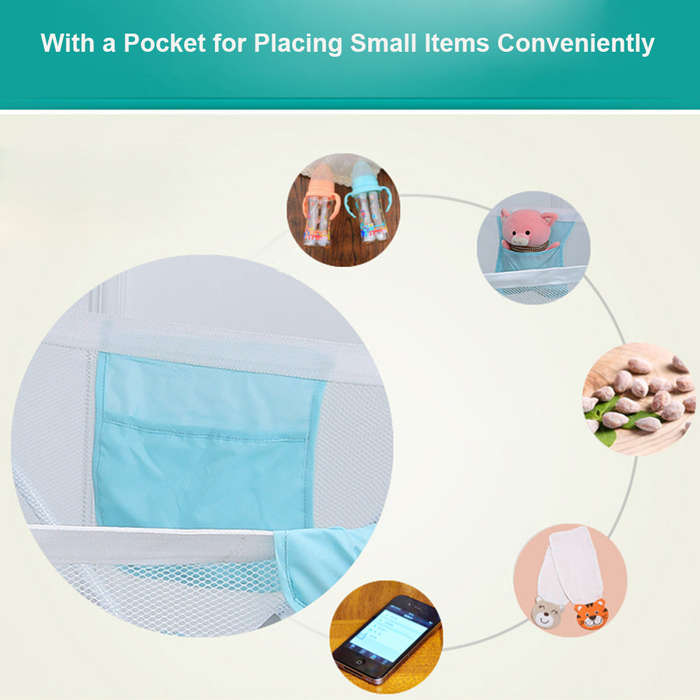 Portable Baby Playpen Foldable Baby Play Yard for Babies and Toddlers with Soft Breathable Me