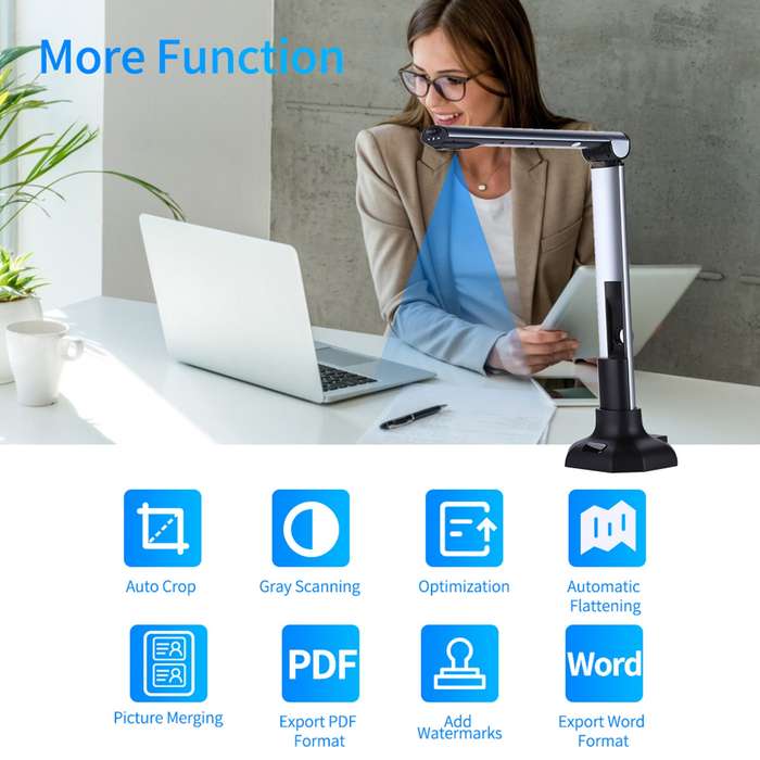 BK52 Portable Book & Document Camera Scanner Capture Size A3 HD 10 Mega-pixels USB 2.0 High S