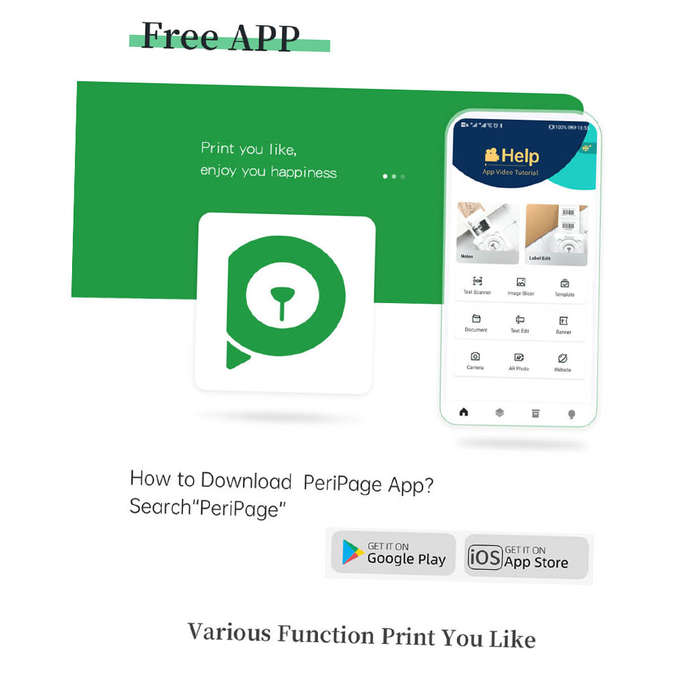 PeriPage A9 Mini Portable Thermal Notes Printer 203dpi BT Pocket Photo Mobile Printer Receipt