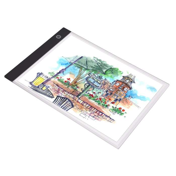 A4 LED Light Pad Tracer 3mm Ultra-Thin Drawing Board Copyboard Stepless Dimming USB Powered f
