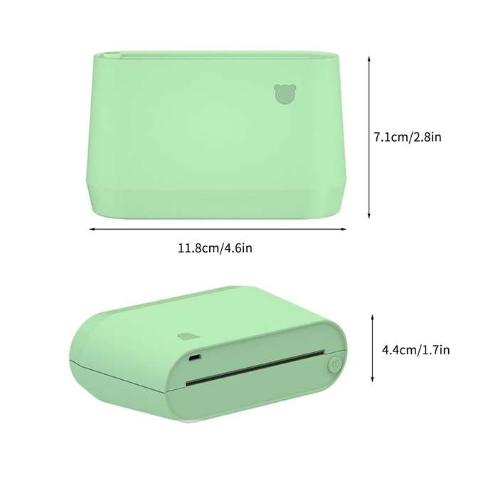 PeriPage A9 Pro BT Portable Thermal Pocket Printer 304dpi Grayscale Mode Mini Photo Printer R