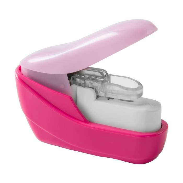 KW-triO Hand-held Mini Safe Stapler No Staples Stapleless 4 Sheets Capacity for Paper Binding
