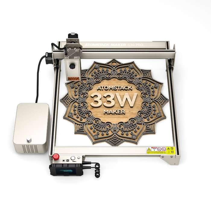 Atomstack Maker S30 PRO Laser Engraver Fixed Focus 33W Laser Power 400x400mm Engraving Area 6
