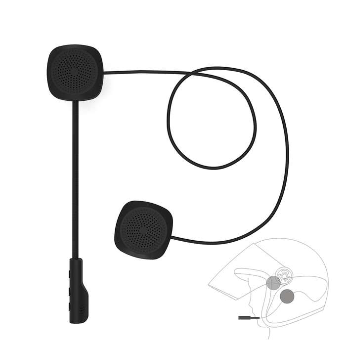 Motorcycle Helmet Headset Bluetooth 5.0+EDR Headphones Wireless Helmet Earphone Hands free with Mic