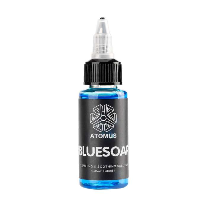 ATOMUS Tattoo Blue Soap 40ML Skin Relaxing Solution for Tattoo Aftercare and Cleaning Tattoo Studio