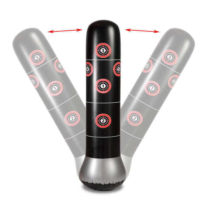Fitness Punching Bag Inflatable Punching Tower Bag 150cm/4.9ft Freestanding Kicking Bag Boxin