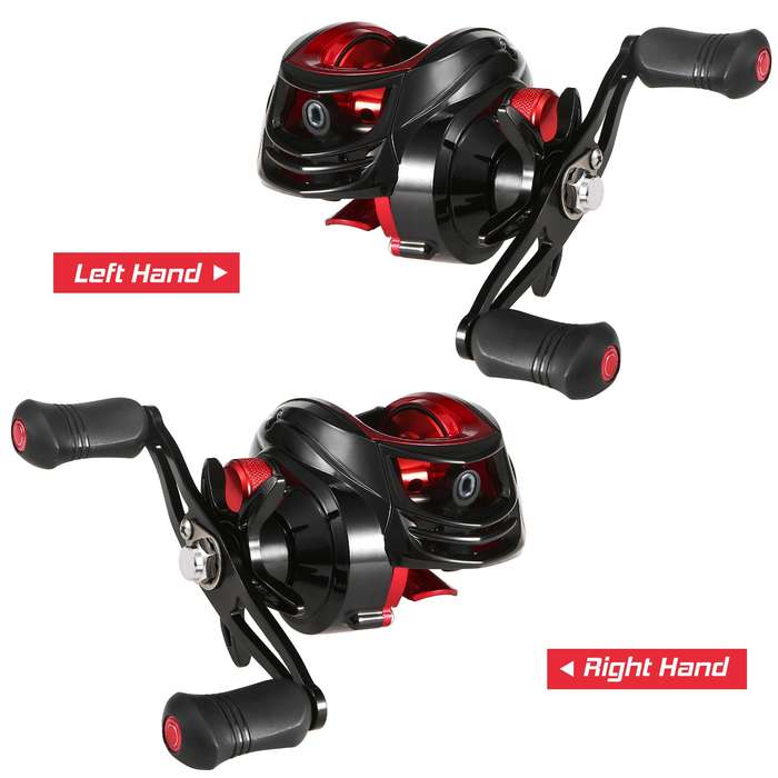 Baitcasting Reel 18+1BB Ball Bearings Baitcasting Fishing Reel High Speed 7.2: 1 Gear Ratio M