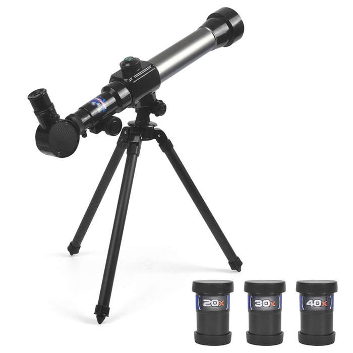 Kids Telescope 20X-30X-40X Adjustable Astronomical Telescope with Tripod for Children Beginne