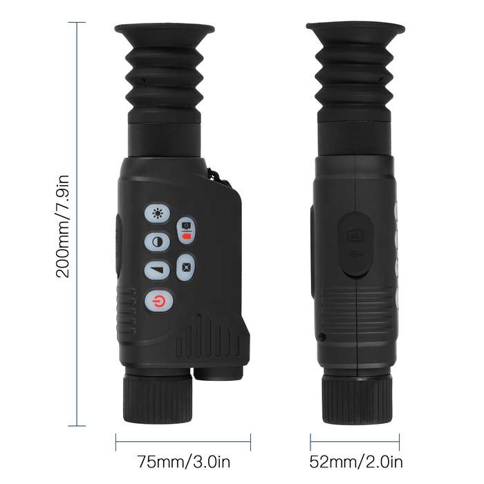2x Digital Zoom Full Colored Night Vision Monocular 1080P Video Photo Wifi Nightshot Monocula