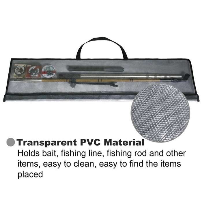 Waterproof PVC Fishing Rod Bag Fishing Pole Carrying Bag Case for Fishing Rod Bait Line Tackl