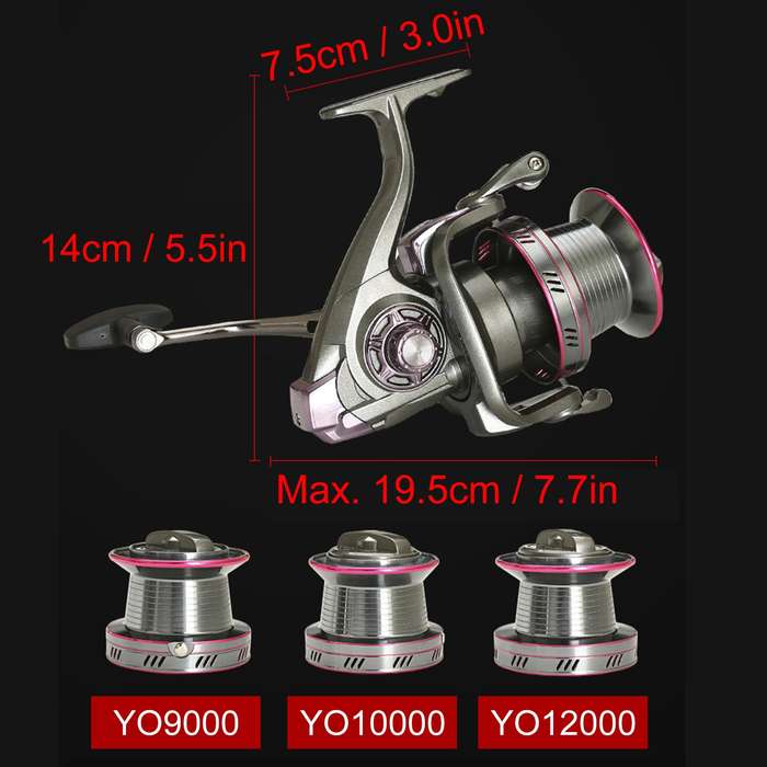 Spinning Fishing Reel 9000-12000 Series Powerful Long Casting Spinning Reel for Sea Fishing C