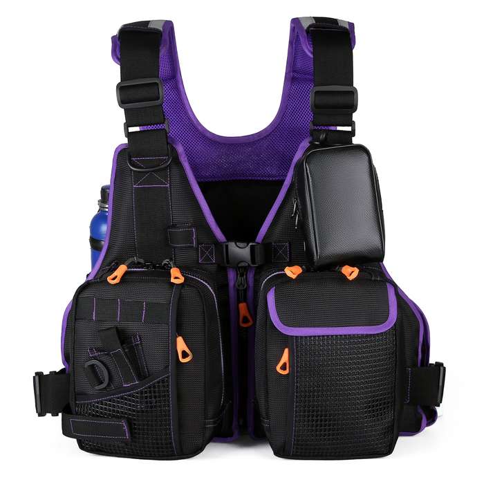Fly Fishing Vest Pack with Multi Pockets Fishing Vest Jacket for Camping Hiking Fishing Outdo