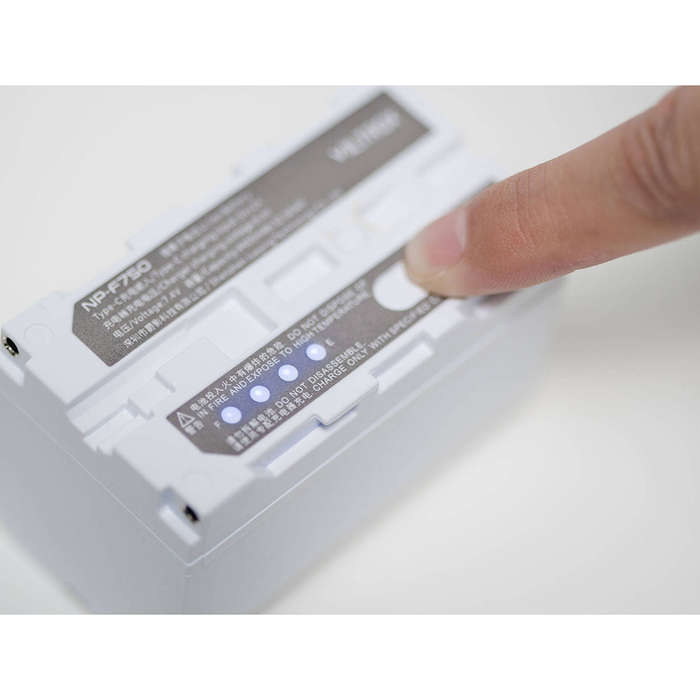 Viltrox NP-F750 4400mAh Lithium Battery with Type-C Fast Charging for LED Lights