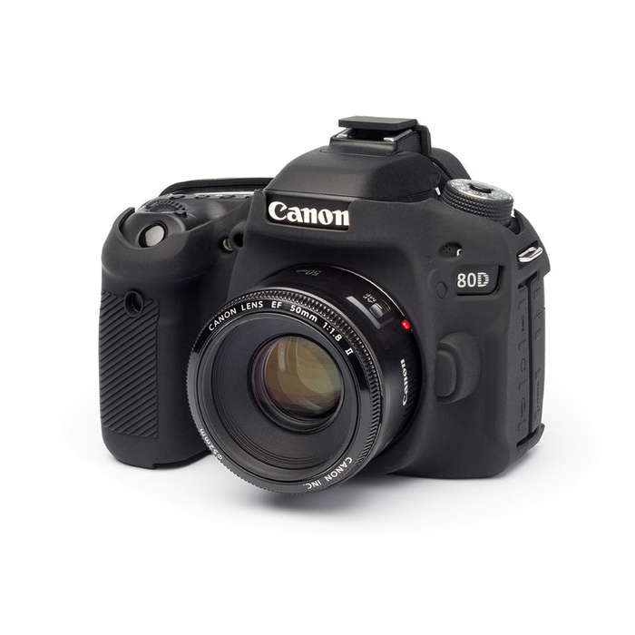easyCover Silicone Protection Cover for Canon EOS 80D (Black)