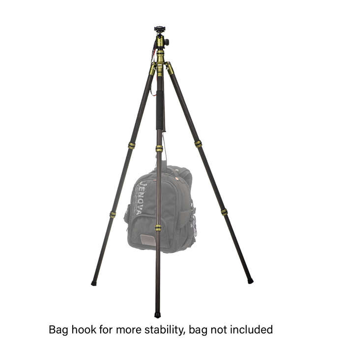 Jenova PRO.J Heavy Duty Professional Carbon Fibre Tripod 25kg Capacity Green 35851GN