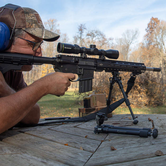 Vanguard EQUALIZER 1QSA Aluminium Bipod with Picatinny Rail  20-26cm
