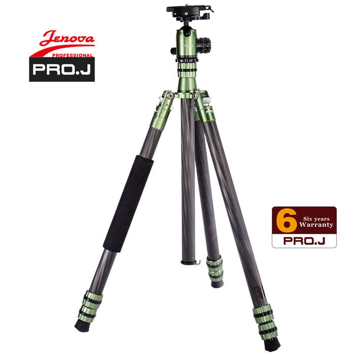 Jenova PRO.J Heavy Duty Professional Carbon Fibre Tripod 25kg Capacity Green 35851GN