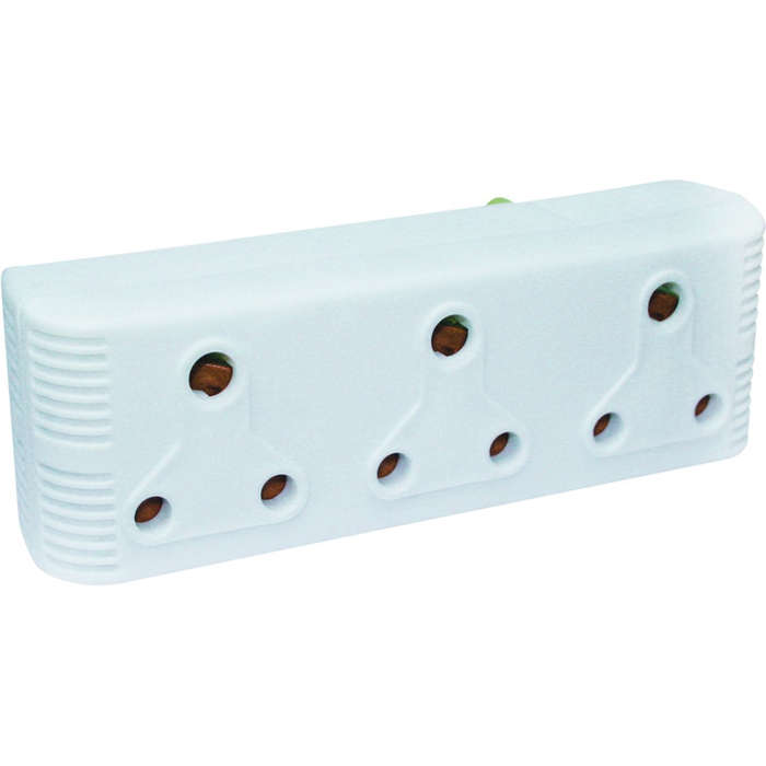3x15A Horizontal Extension Socket