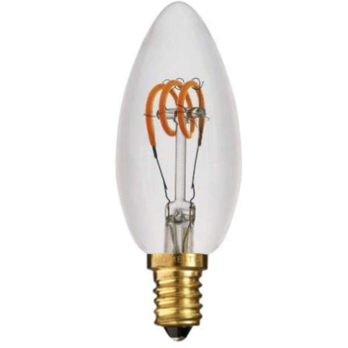 Pack Of 6 Pack Of 3 2W Candle Quadloop Led Lamp Dimmable E14 2200K 230Vac