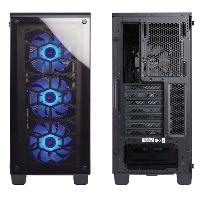 REFURBISHED - CORSAIR CRYSTAL 460X - I7 7700K - 32GB DDR4 - 256GB SSD - 11GB NVIDIA GEFORCE GTX 1...