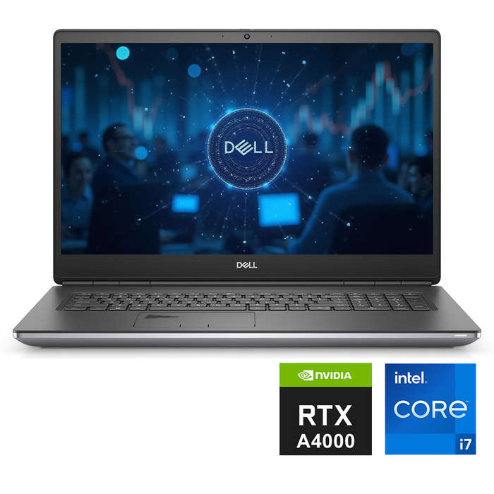 REFURBISHED - DELL PRECISION 7760 - I7 11850H - 64GB DDR4 - 1TB NVME - NVIDIA RTX A4000 8GB GDDR6...