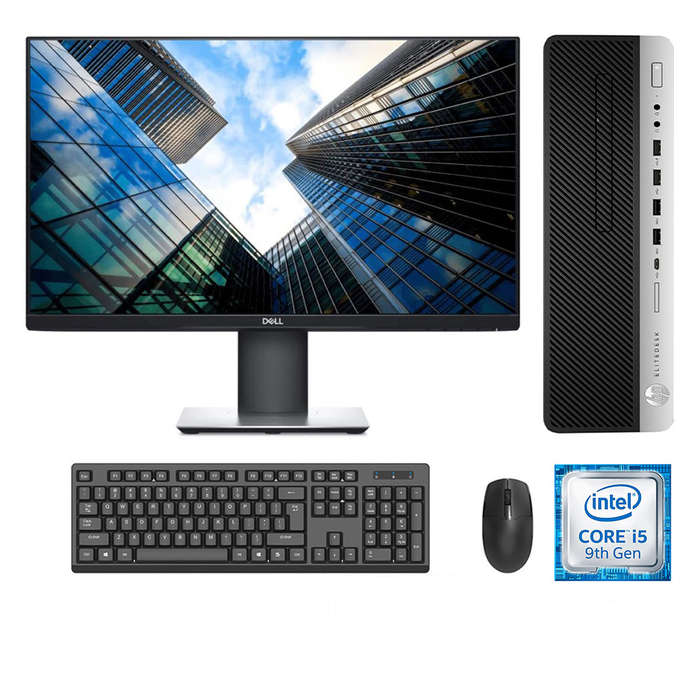 REFURBISHED - HP ELITEDESK 800 G5 SFF - I5 9500 - 9TH GEN - 8GB DDR4 - 256GB SSD - 23 INCH - DELL...