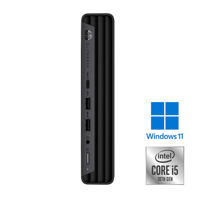 REFURBISHED - HP ELITEDESK 800 G6 MINI PC - I5 10600 - 8GB DDR4 - 256GB SSD - COMPUTER
