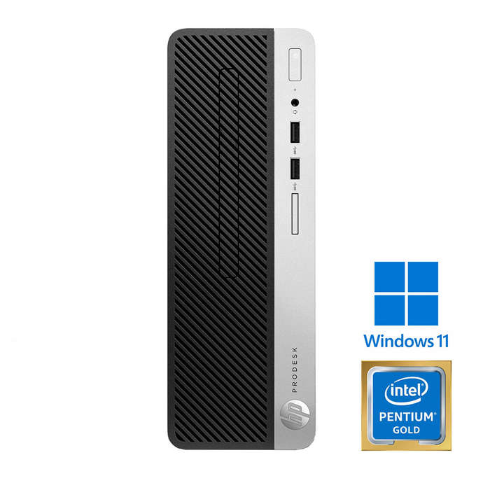 REFURBISHED - HP PRODESK 400 G6 SFF - PENTIUM GOLD G5400 8TH GEN - 8GB DDR4 - 256GB SSD - COMPUTER