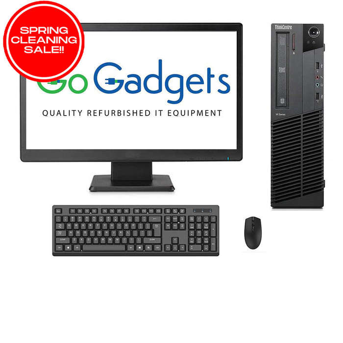 REFURBISHED - LENOVO THINKCENTRE M91P SFF - I5 2400 - 4GB DDR3 - 500GB HDD - 19INCH - GENERIC - L...