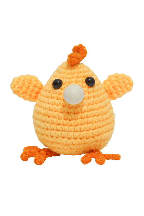Yellow DIY Crochet Kit Chicken Doll Handmade Material Package