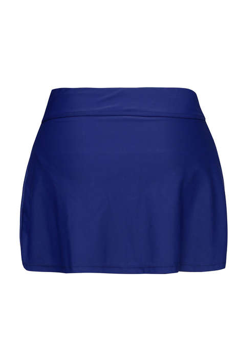 Plus Size Navy Blue Skirted Swim Bikini Bottom