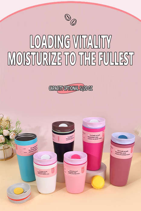Pitaya Pink 12/20 OZ Stainless Steel Vacuum Portable Coffee Cup 1pc Per Pack