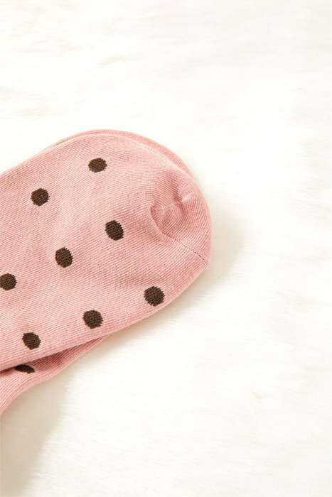 Blossom 1 Pairs Polka Dot Print Contrast Bow Block Socks