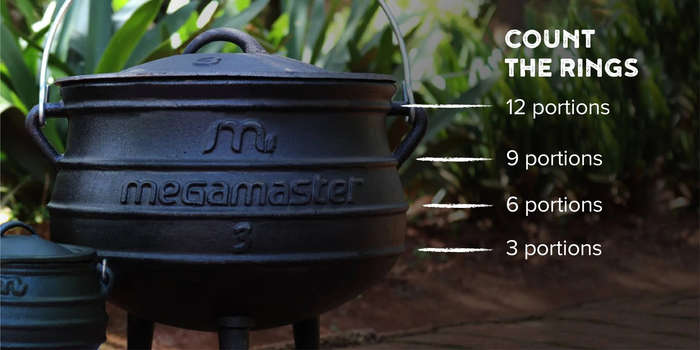 MEGAMASTER  CAST IRON POTJIE - NO 3 | POT0009