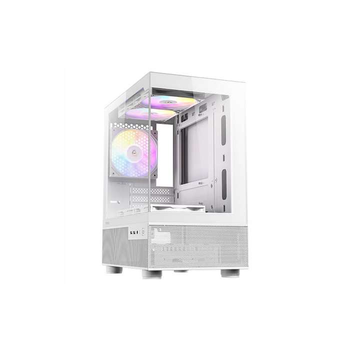 Antec CX200M Elite Micro-ATX | ITX RGB Mini-Tower Gaming Chassis - White