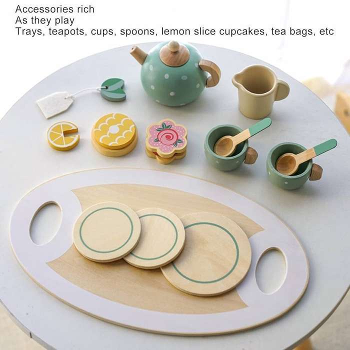 Kiddies Wooden Tea Set