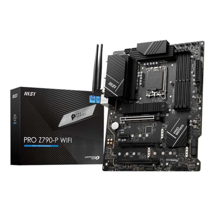 MSI PRO Z790-P WIFI Motherboard  Intel Z790, Wi-Fi 6E, DDR5, ATX