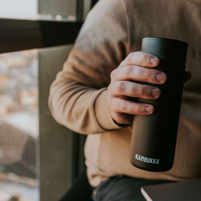 Kambukka Olympus SS Double Wall Insulated Tumbler Matte Black - 500 ml