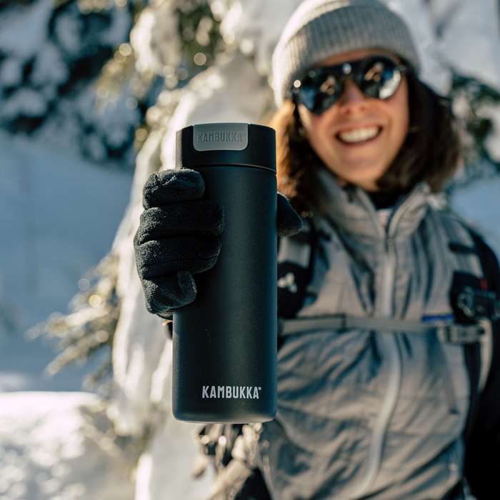 Kambukka Olympus SS Double Wall Insulated Tumbler Matte Black - 500 ml