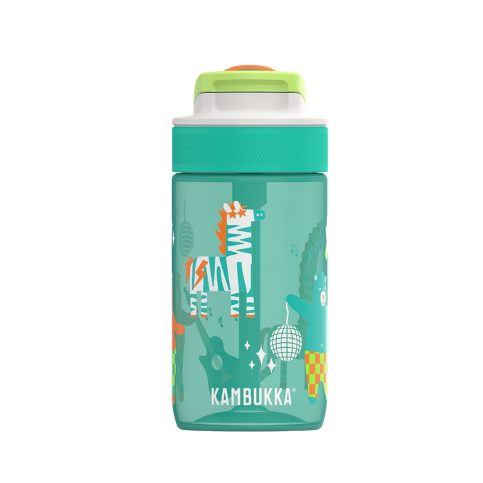 Kambukka Lagoon Disco Zoo Water Bottle with Straw Lid - 400 ml