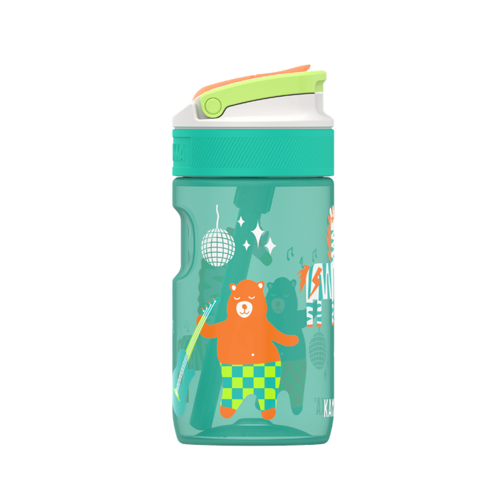 Kambukka Lagoon Disco Zoo Water Bottle with Straw Lid - 400 ml