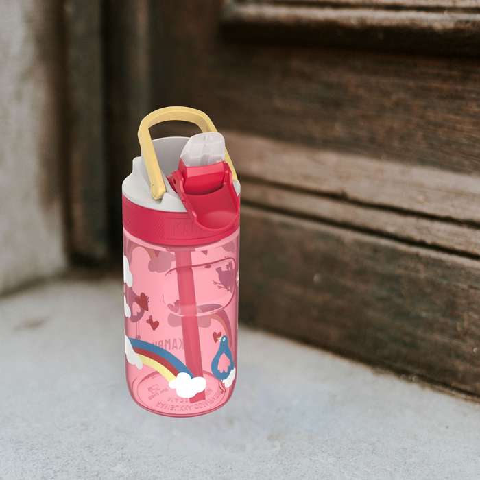 Kambukka Lagoon Love Birds Water Bottle with Straw Lid - 400 ml