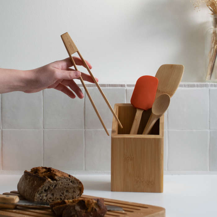 Pebbly Non-Magnetic Toast Tongs