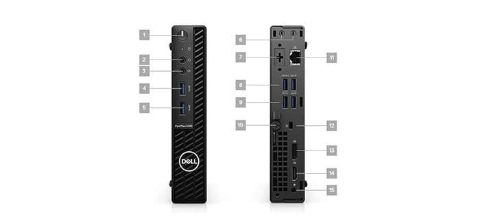 Dell OptiPlex 3080 Micro Production Computer - i5 10500T - 8GB DDR4 - 256GB SSD - Win11Pro -